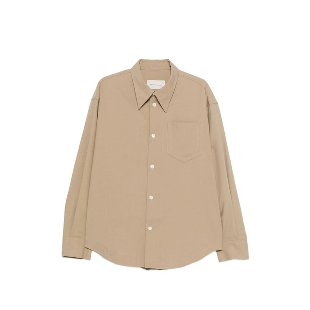 Ami Paris Neutrals Shirts Men